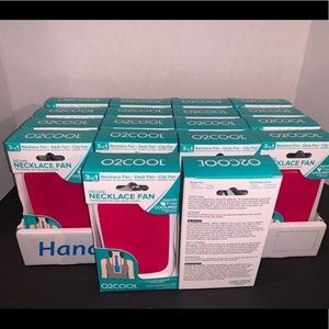 ⭐️O2COOL Necklace Fan Deluxe Personal Pink (1 Fan)